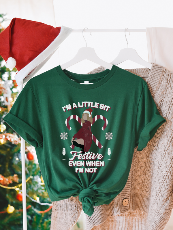 Alexis Rose Christmas T Shirt, I'm A Little Bit Festive Even When I'm Not T shirt, Creek Christmas Shirts SheCustomDesigns