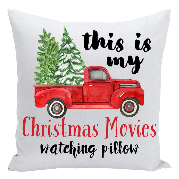 This Is My Christmas Movies Watching Pillow, Housewarming Gift