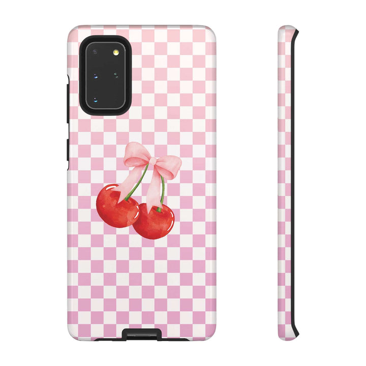 Coquette Phone Case iPhone, Cherry Phone Case with Bow