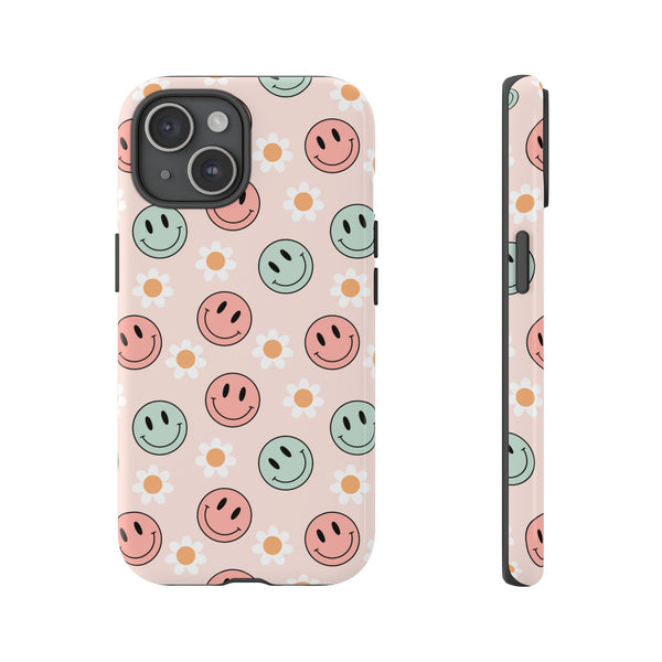 Smiley Face Phone Case iPhone, Happy Smiley, Aesthetic Phone Case,...