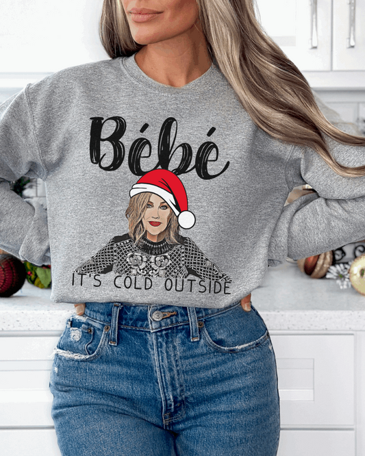 Bebe Its Cold Outside Sweatshirt, Moira Rose Christmas Sweatshirt,...