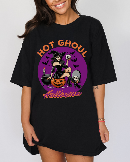 Hot Ghoul Halloween Shirt, Halloween Witch TShirt