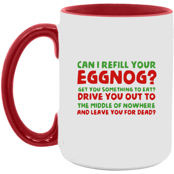 Clark Griswold Can I Refill Your Eggnog Mug, Funny Christmas Vacation Quote Mug SheCustomDesigns