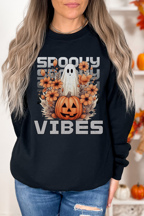 Spooky Vibes Halloween Sweatshirt