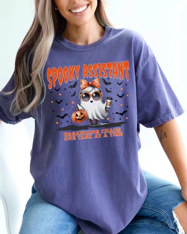 Spooky Assistant Halloween TShirt, Gift for Office Assistant