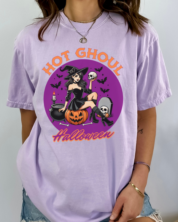 Hot Ghoul Halloween Shirt, Halloween Witch TShirt