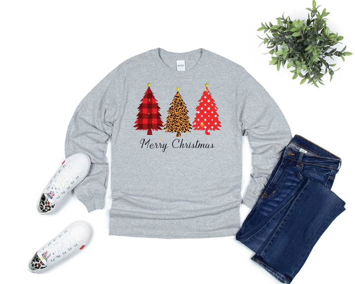 Christmas Shirt Plus Size, Christmas Sweater, Christmas Trees Sweatshirt, Family Christmas Shirts SheCustomDesigns