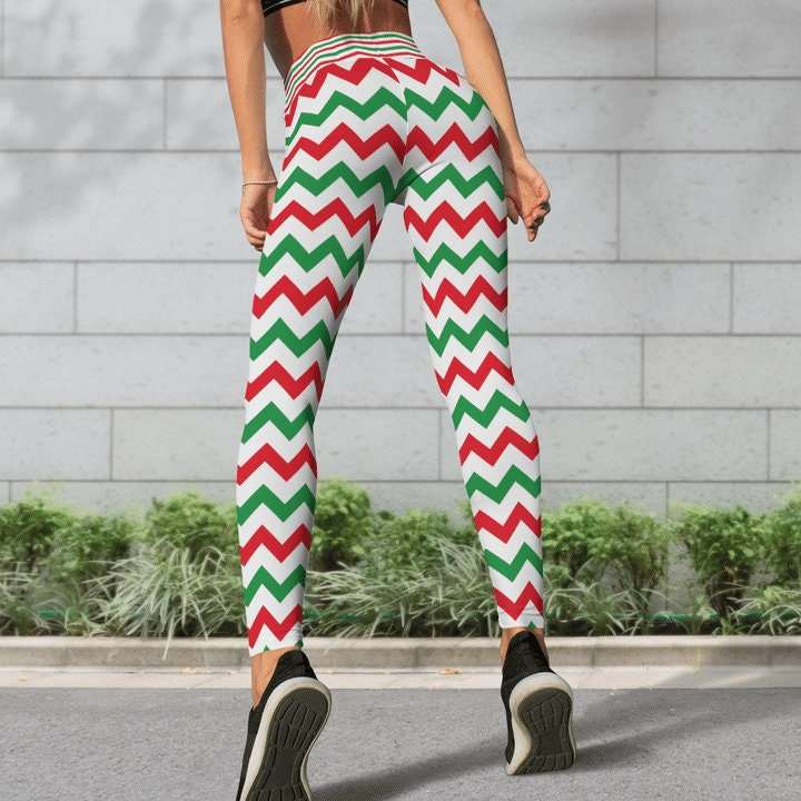 Christmas Leggings Pajamas, Christmas Leggings For Ladies, Elf Leggings, Elf Christmas Costume SheCustomDesigns