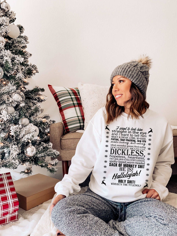 Christmas Vacation Rant Sweatshirt, Griswold Sweatshirt, Family Matching Christmas Sweatshirt, Ugly Christmas Sweater SheCustomDesigns