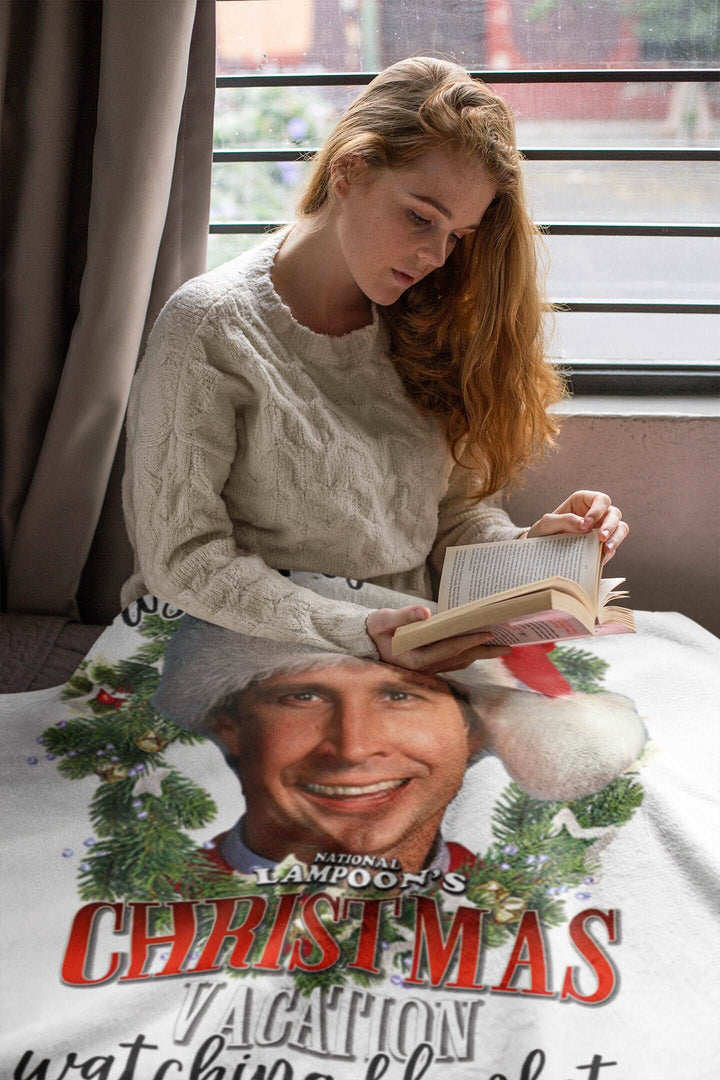 Christmas Vacation Blanket, Griswold Blanket Gift, Funny Christmas Movies Watching Blanket, Chevy Chase Blanket Gift SheCustomDesigns