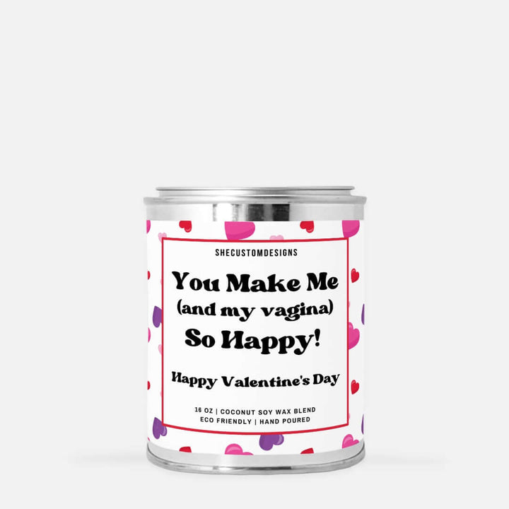 Candle For Valentine's Day, Valentine's Day Gift To Husband, Candle In Tin SheCustomDesigns