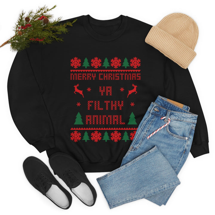 Merry Christmas Ya Filthy Animal Sweater, Kevin Home Alone Sweatshirt, Ugly Christmas Sweater SheCustomDesigns