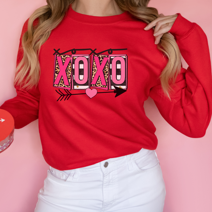 XOXO Valentine's Sweatshirt, Valentines Sweatshirts SheCustomDesigns