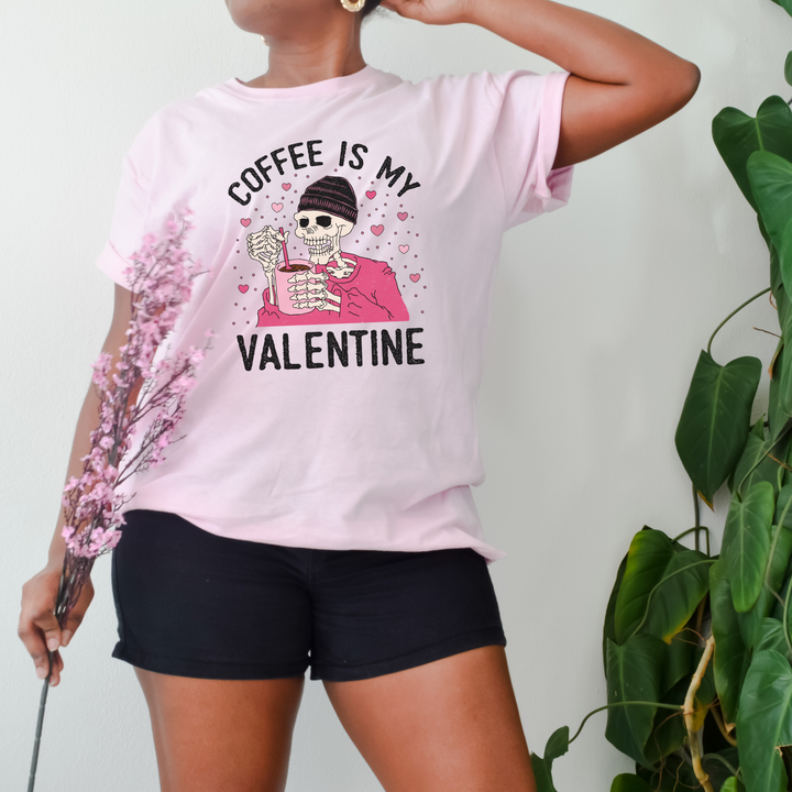 Coffee Is My Valentine Shirt, Valentine's Day Shirt, Valentine Woman Shirt SheCustomDesigns