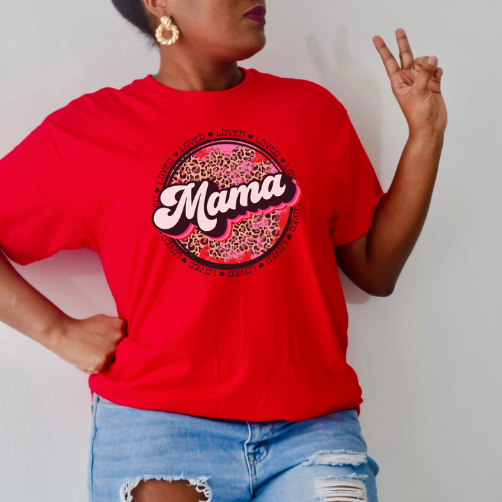 Loved Mama Valentines Shirt, Mama Valentine's Day Shirt, Valentine Woman Shirt SheCustomDesigns