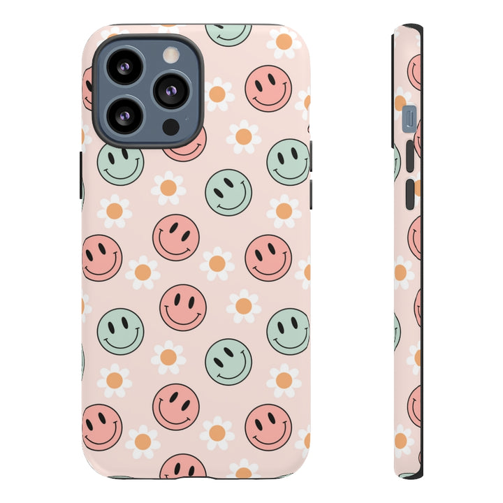 Smiley Face Phone Case iPhone, Happy Smiley, Aesthetic Phone Case, iPhone Case Cute, Tough Cases For iPhone SheCustomDesigns