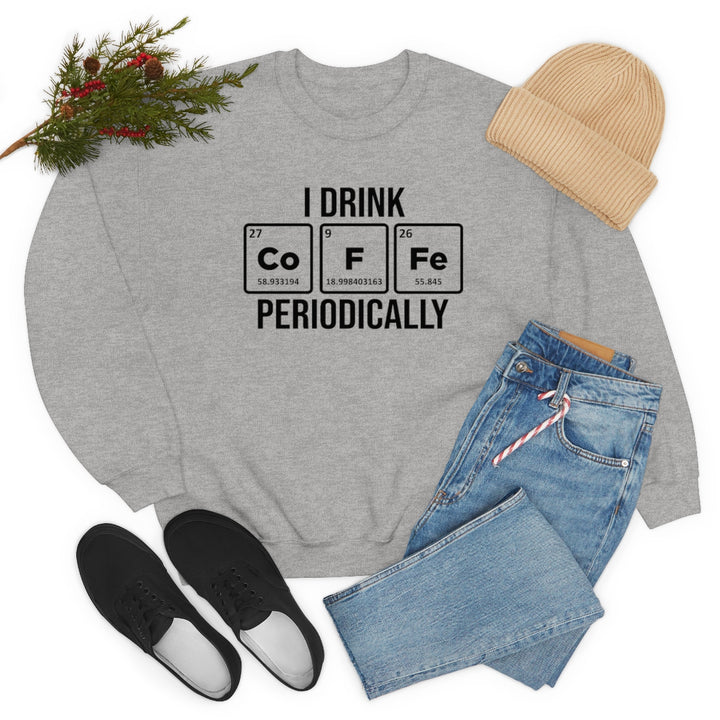 I Drink Coffee Periodically Sweatshirt, Gift For Scientist, Chemist Gifts, Science Teacher Gift, Gift For Chemist SheCustomDesigns