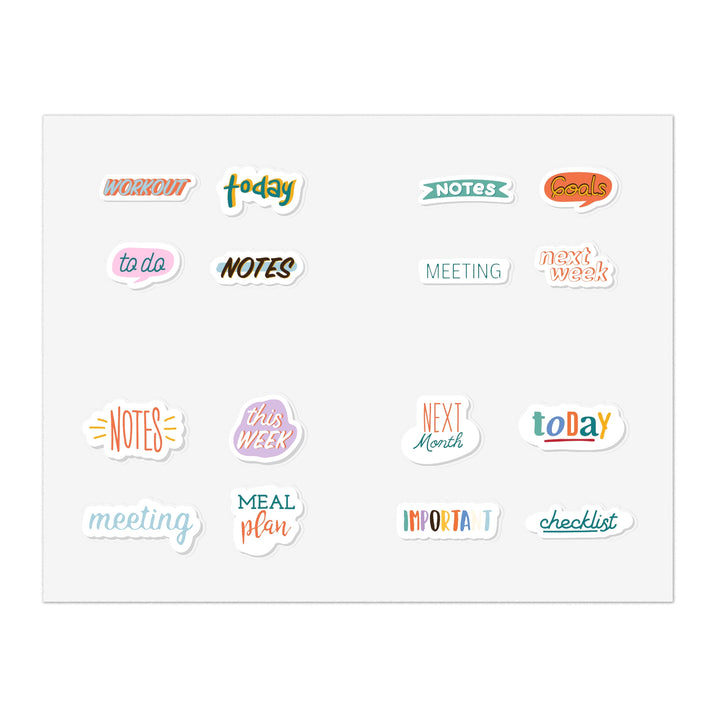 Planner Stickers For Adults, Planner Stickers Work, Premium Die-Cut Planner Sticker Sheets SheCustomDesigns