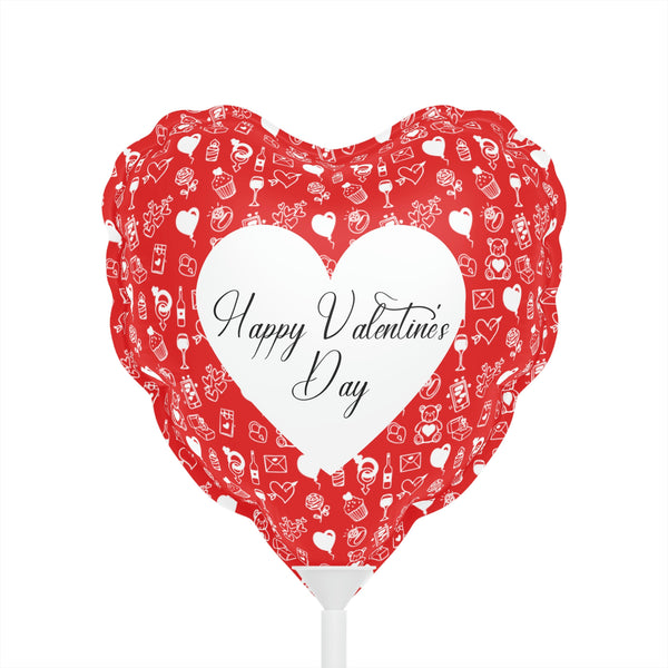 Happy Valentine's Day Balloons, 6" Heart-shaped Balloon For Valentine's Day SheCustomDesigns