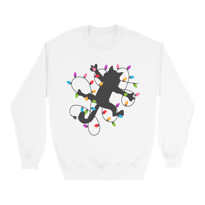 Griswold Sweatshirt, Christmas Vacation Sweatshirt, Funny Fried Cat Sweatshirt Christmas Lights SheCustomDesigns