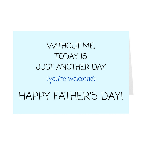 Funny Fathers Day Card, Fathers Day Gift From Daughter, Fathers Day Funny Cards From Daughter SheCustomDesigns