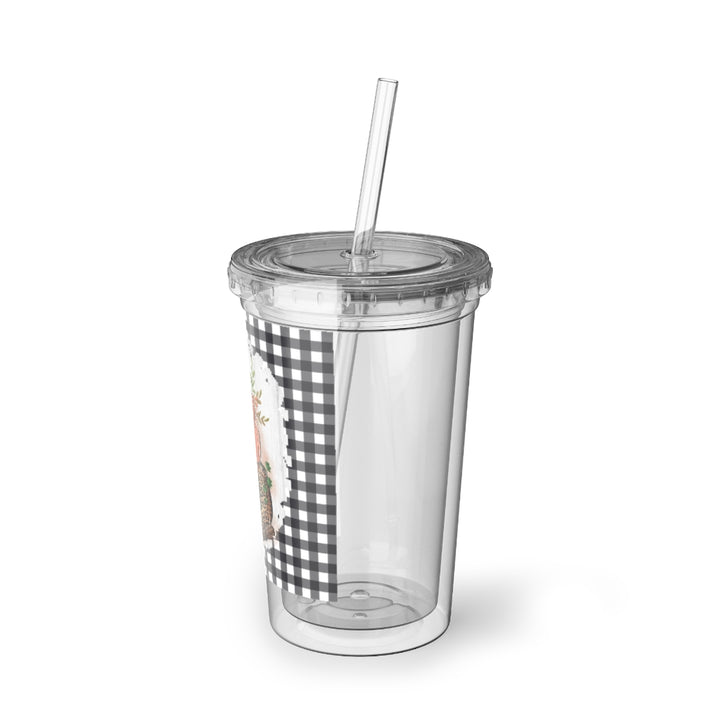 Hello Fall 16oz Plastic Cup With Lid, Fall Coffee Cup, Plastic Cup Reusable, Plastic Cup With Lids and Straws SheCustomDesigns
