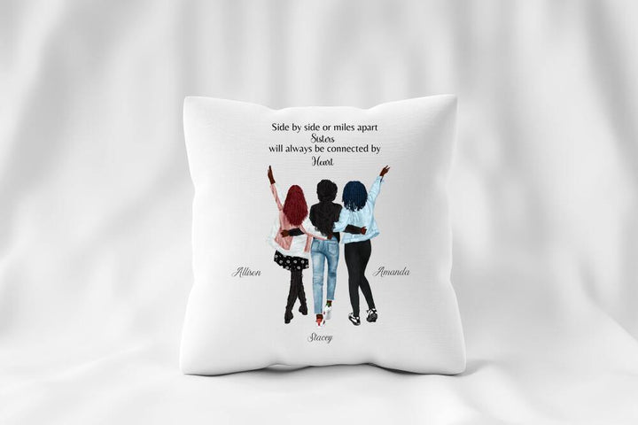 Personalized Throw Pillow, Best Friends Personalized Pillow, Best Friend Gift Personalized SheCustomDesigns