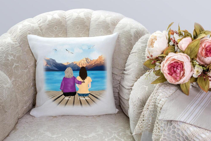 Mothers Day Gift From Daughter, Mothers Day Gift To Grandma, Personalized Pillow, Birthday Gift For Mom SheCustomDesigns