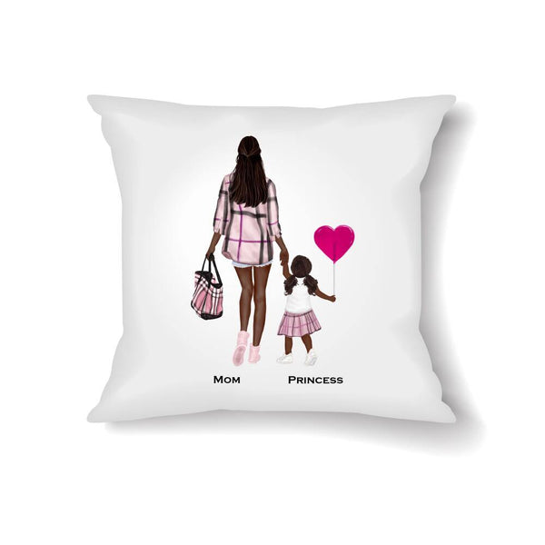Personalized Pillow Cover, Birthday Gift To Sister, Mothers Day Gift From Husband, Personalized Gift To Mom With Daughter SheCustomDesigns