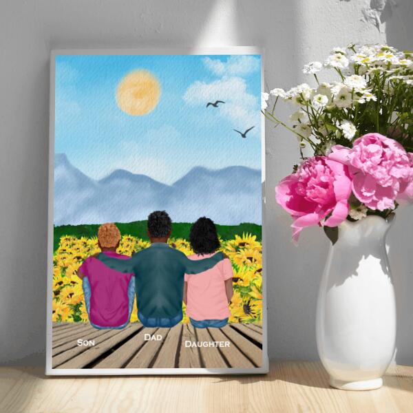 Fathers Day Gift From Daughter, Fathers Day Gift Personalized, Father Daughter Canvas Personalized SheCustomDesigns