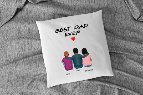 Personalized Throw Pillow, Personalized Pillow Cover, Fathers Day Gift For Dad, Fathers Day Gift For Granddad SheCustomDesigns