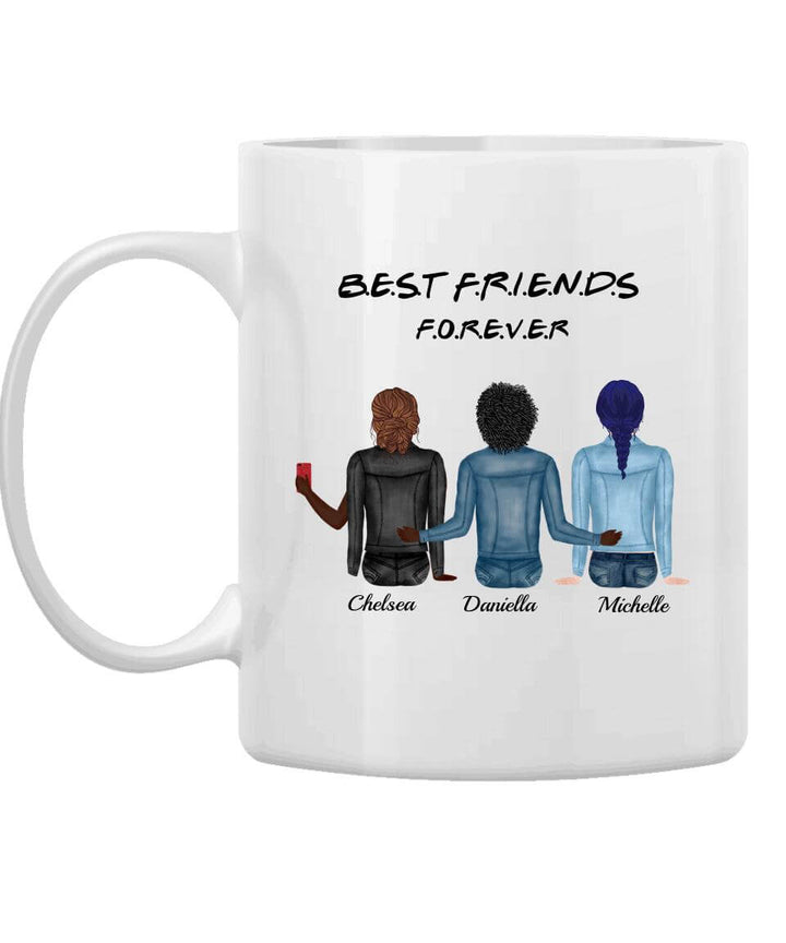 Best Friend Mugs Personalized, Simple Best Friend Gifts, Personalized Best Friend Mugs SheCustomDesigns