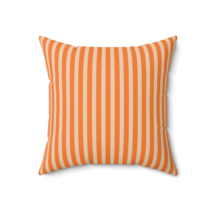 Orange Striped Fall Pillow Cover, Fall Throw Pillow Cover, Fall Pillow Case Cover SheCustomDesigns