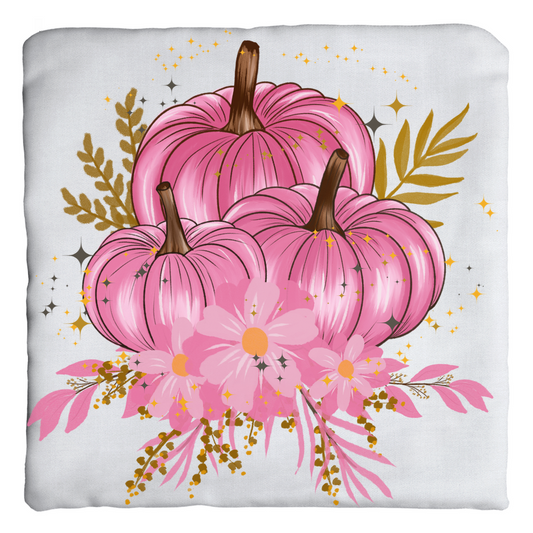 Fall Pillow Covers, Fall Decorative Pillow Cover, Pink Pumpkins Fall Decor For Home SheCustomDesigns