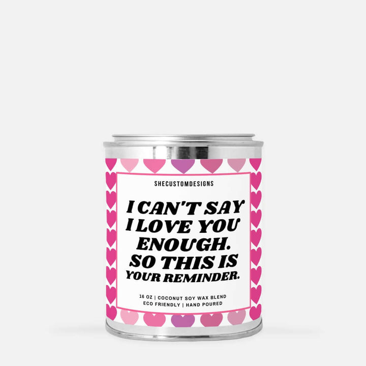 Candle For Lovers, Candle Cute, Candle For Birthday Gift, Candle In Tin SheCustomDesigns