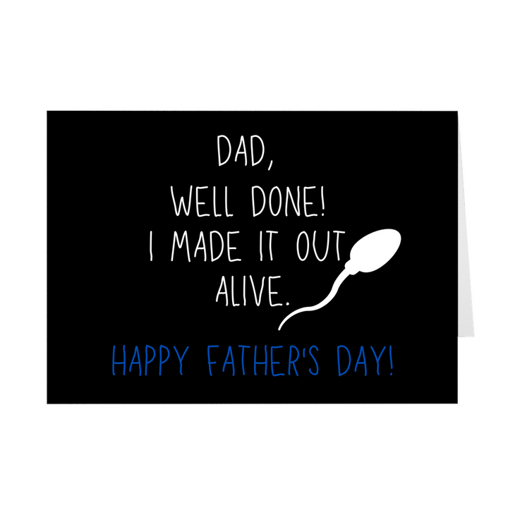 Father's Day Gift From Daughter, Funny Father's Day Card For Dad SheCustomDesigns