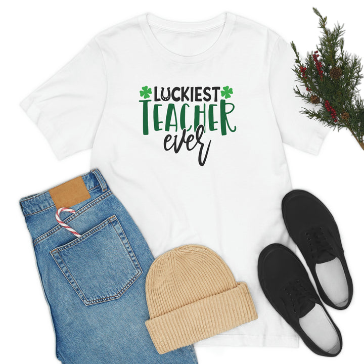 Luckiest Teacher Ever St Patricks Day Shirts For Teachers, Teacher St Patricks Day Shirt SheCustomDesigns