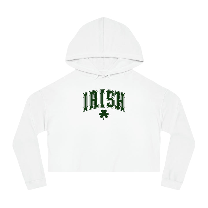 Varsity Irish Cropped Hoodie, St. Patrick's Day Hoodies, St Patty's Day Sweatshirts SheCustomDesigns