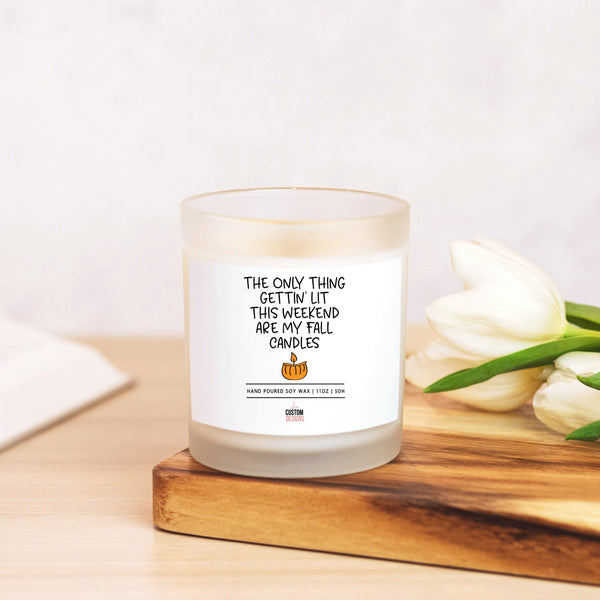 Fall Candle, Fall Decor For Home, Cozy Candle, Winter Candle 11oz SheCustomDesigns