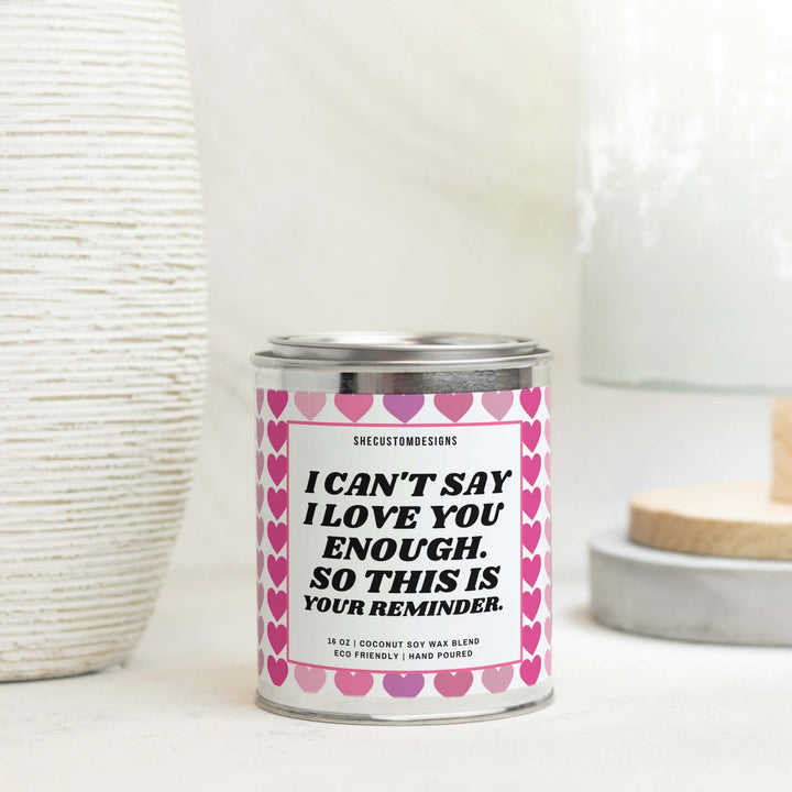 Candle For Lovers, Candle Cute, Candle For Birthday Gift, Candle In Tin SheCustomDesigns