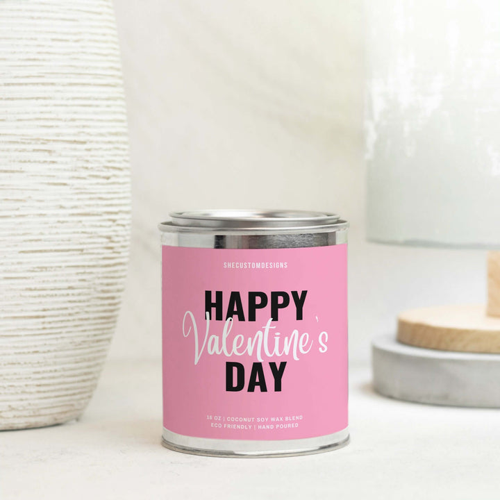 Candle For Valentine's Day, Candle In Tin Valentine Day Gift For Wife SheCustomDesigns
