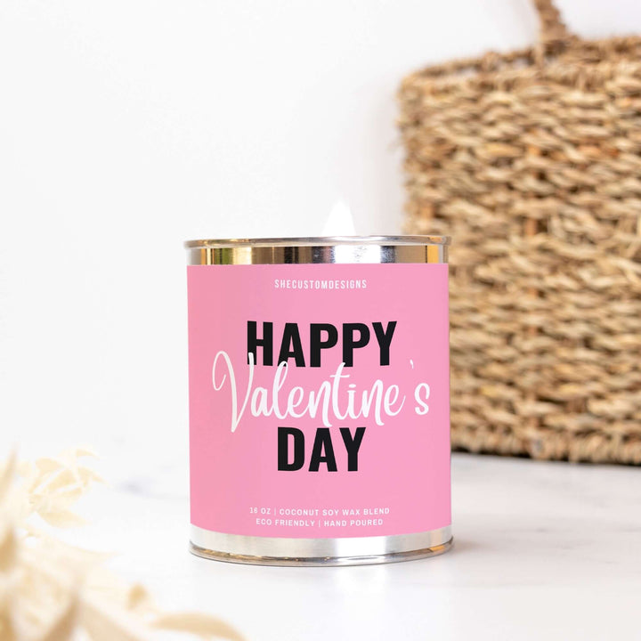 Candle For Valentine's Day, Candle In Tin Valentine Day Gift For Wife SheCustomDesigns