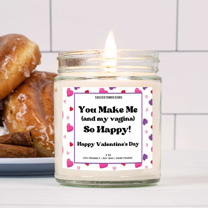 Candle For Valentine's Day, Candles For Lovers, Naughty Candle Valentines SheCustomDesigns