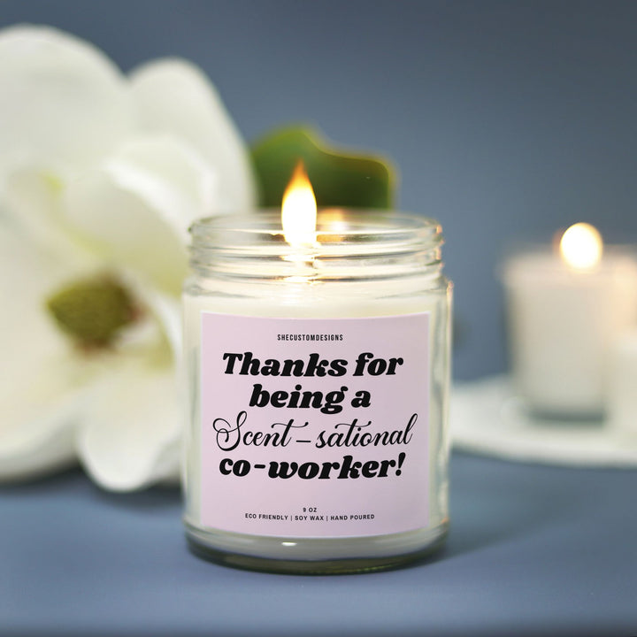 Co Worker Candle, Gift For Coworker Christmas, Candles For Coworkers SheCustomDesigns
