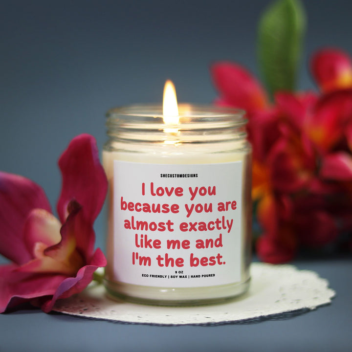 I Love You Candles, Candle For Valentine's Day SheCustomDesigns
