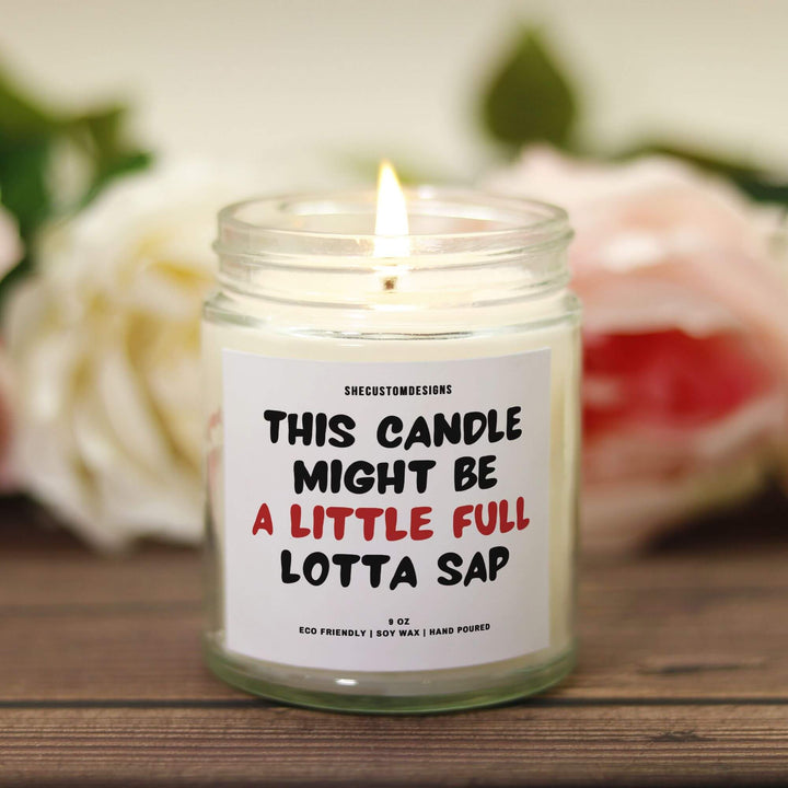 A Little Full Lotta Sap Candle, Clark Griswold Funny Christmas Candles SheCustomDesigns