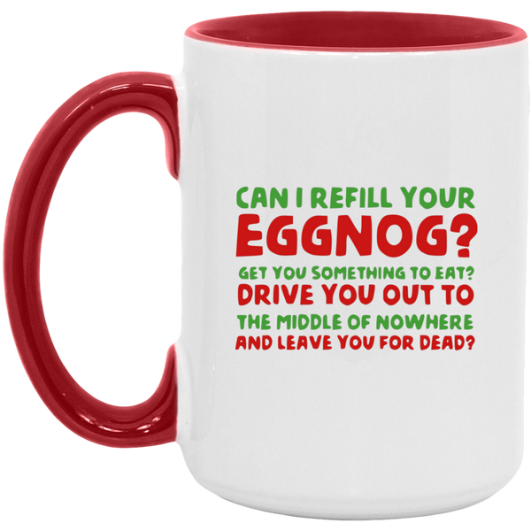 Clark Griswold Can I Refill Your Eggnog Mug, Funny Christmas Vacation Quote Mug SheCustomDesigns