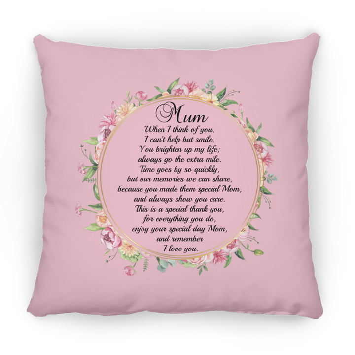 Mothers Day Gift For Mum, Personalised Pillow Cover For Mum, Birthday Gift For Mum SheCustomDesigns