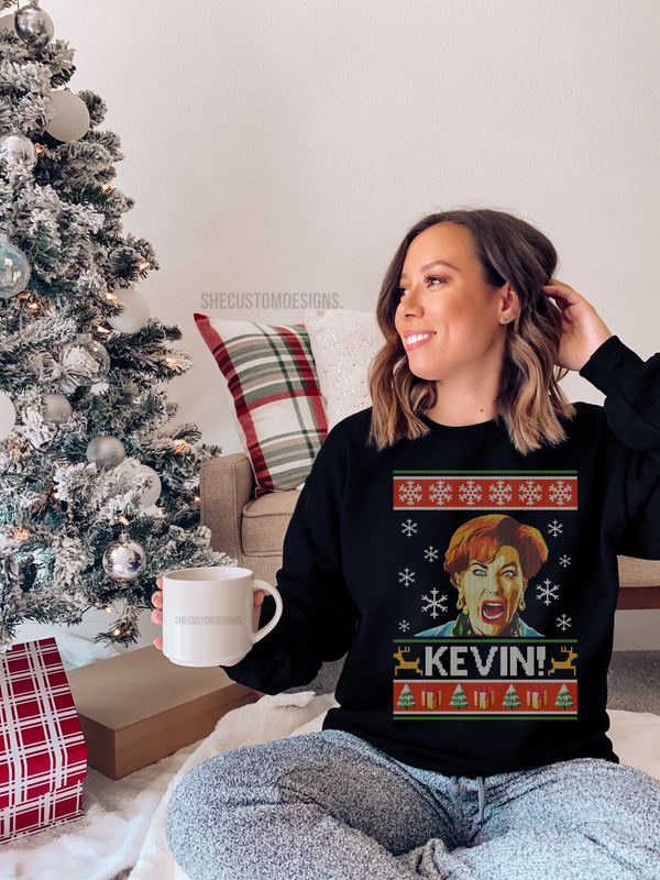 Home Alone Shirt, Ugly Christmas Sweater, Christmas Sweatshirt, Mrs Mcallister, Kevin Ya Filthy Animal, Christmas Gift, Long Sleeve SheCustomDesigns