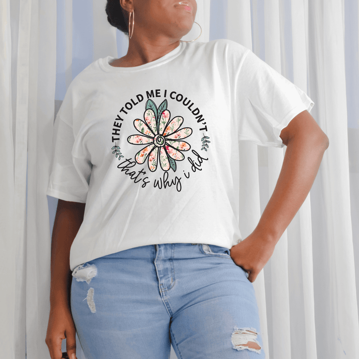 Aesthetic T Shirt, Positivity T Shirts, T Shirts With Positive Messages, Wildflower T-shirt, Vintage Tees SheCustomDesigns